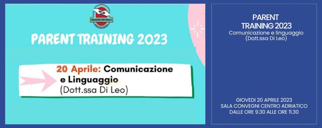 Incontro di parent training comunicazione e linguaggio