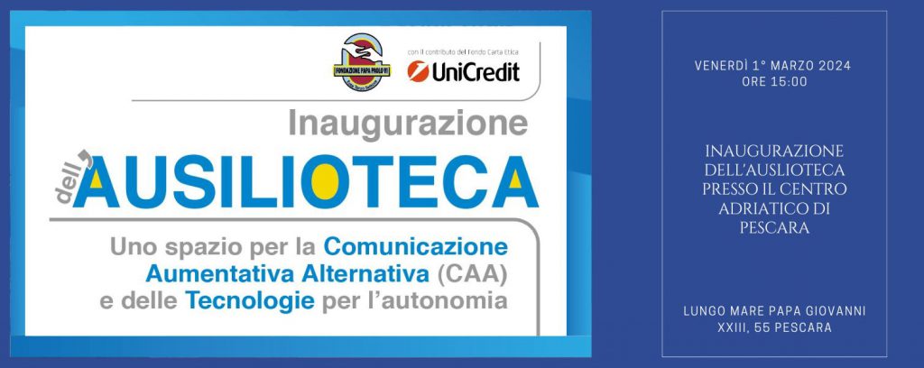 Inaugurazione Ausilioteca pescara